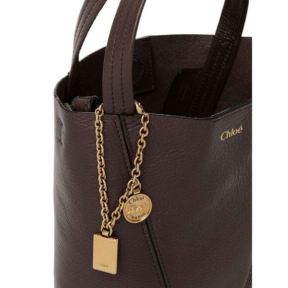 Chloe Women Small Chloé Spin Tote Bag In Grained Leather - Picture 6 of 6
